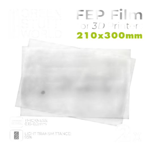Green Stuff World for Models & Miniatures FEP Film 300x210mm (pack of 2) 3079