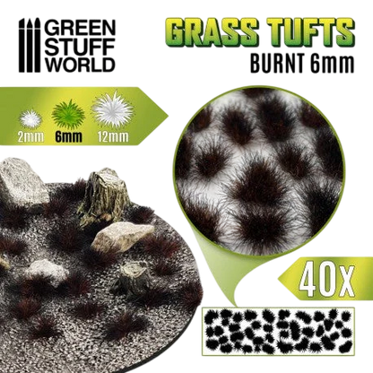 Green Stuff World for Models & Miniatures: Grass Tufts 6mm Burnt 10663