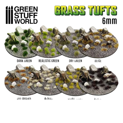 Green Stuff World for Models & Miniatures: Grass Tufts 6mm Burnt 10663