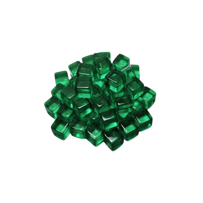 Green Stuff World for Models & Miniatures Green Cube Tokens 8mm 3788
