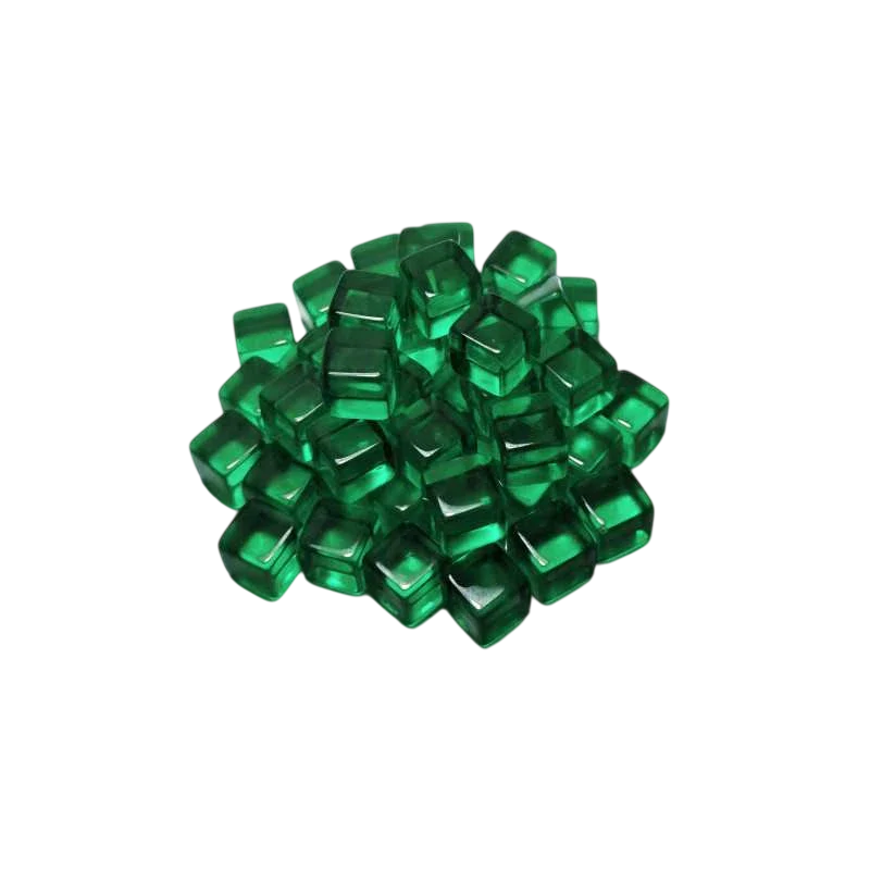 Green Stuff World for Models & Miniatures Green Cube Tokens 8mm 3788