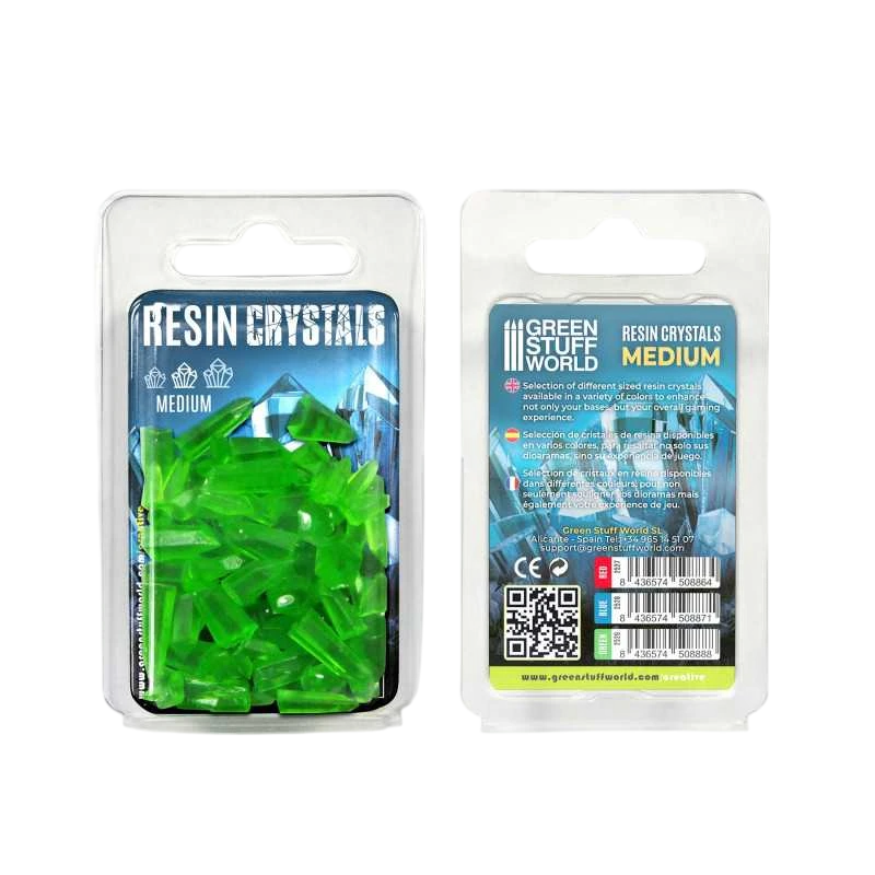 Green Stuff World for Models & Miniatures Green Resin Crystals – Medium 2529