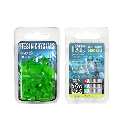 Green Stuff World for Models & Miniatures Green Resin Crystals – Medium 2529