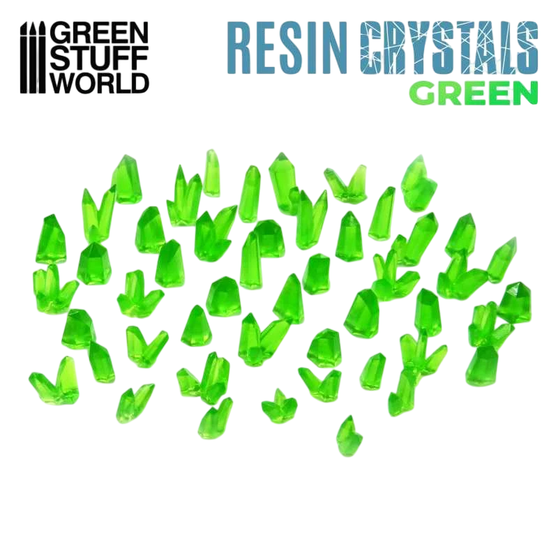 Green Stuff World for Models & Miniatures Green Resin Crystals – Medium 2529