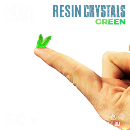 Green Stuff World for Models & Miniatures Green Resin Crystals – Medium 2529
