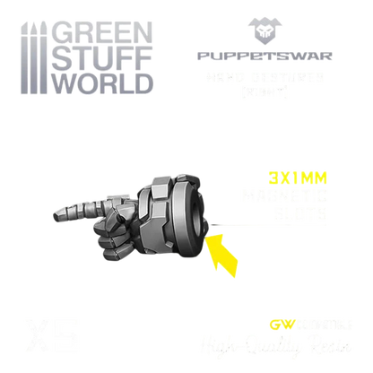Green Stuff World for Models & Miniatures Hand Gestures - Right S204
