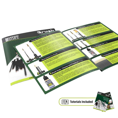Green Stuff World for Models & Miniatures Hobby Brush Starter Set 11644