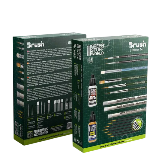 Green Stuff World for Models & Miniatures Hobby Brush Starter Set 11644