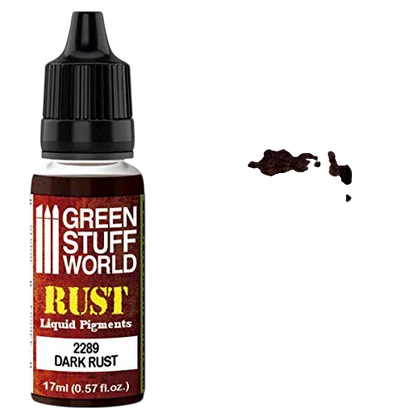 Green Stuff World for Models & Miniatures Liquid Pigments Dark Rust 2289