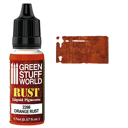 Green Stuff World for Models & Miniatures Liquid Pigments Orange Rust 2286