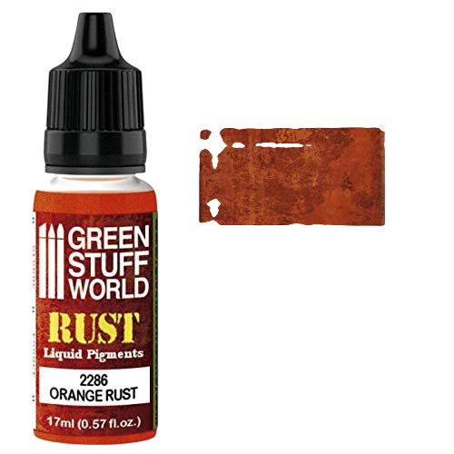 Green Stuff World for Models & Miniatures Liquid Pigments Orange Rust 2286