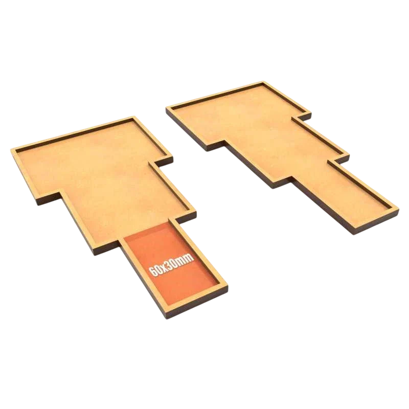 Green Stuff World for Models & Miniatures MDF Movement Trays Wedge Formation 12654