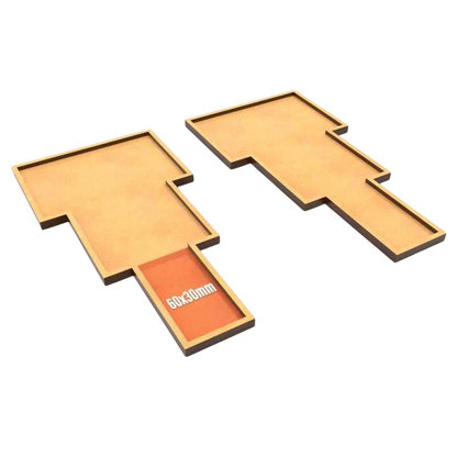 Green Stuff World for Models & Miniatures MDF Movement Trays Wedge Formation 12654