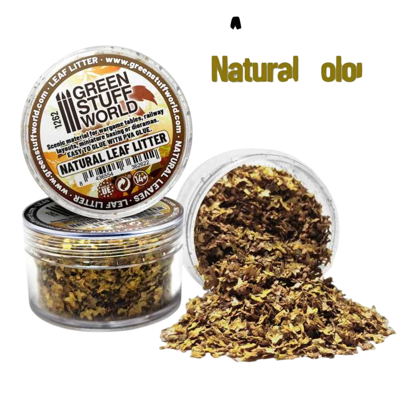 Green Stuff World for Models & Miniatures Micro Leaves - Natural Leaf Litter 1262
