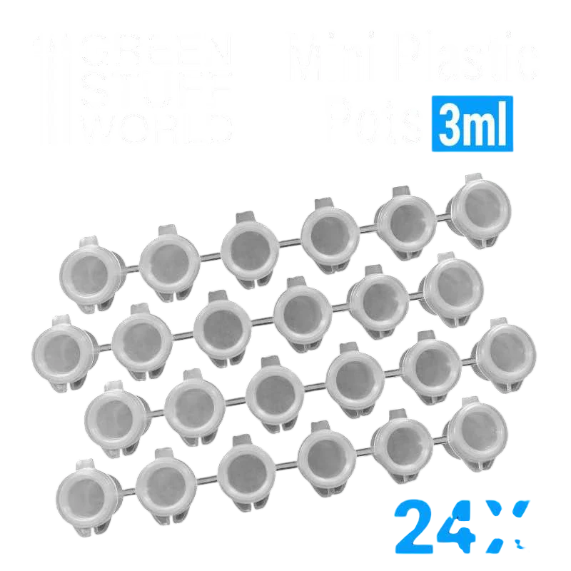 Green Stuff World for Models & Miniatures Mini Plastic Pots 3ml 10323