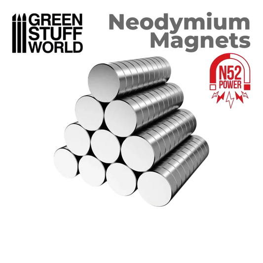 Green Stuff World for Models & Miniatures Neodymium Magnets 3x2mm - 100 count (N52) 9264