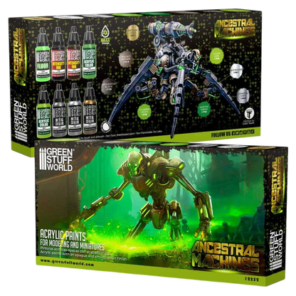 Green Stuff World for Models & Miniatures Paint Set Ancestral Machines 12252