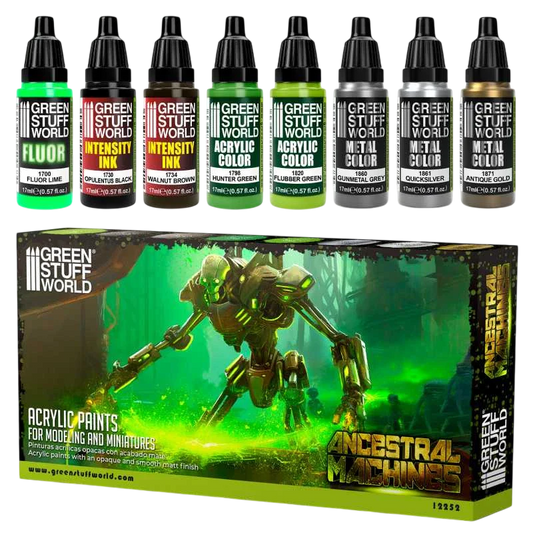 Green Stuff World for Models & Miniatures Paint Set Ancestral Machines 12252