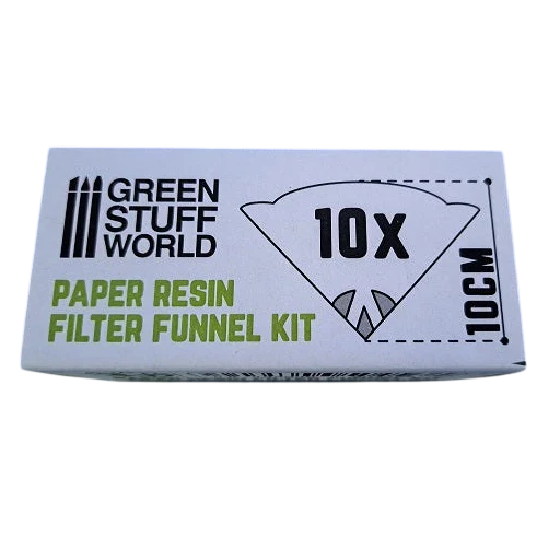 Green Stuff World for Models & Miniatures Paper Resin Filter Funnels 10cm 3096