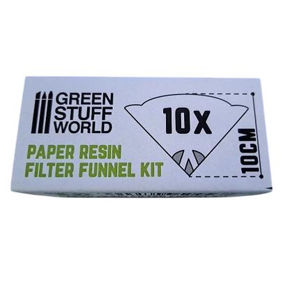 Green Stuff World for Models & Miniatures Paper Resin Filter Funnels 10cm 3096