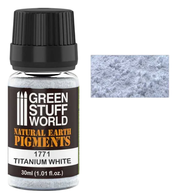 Green Stuff World for Models & Miniatures Pigment Titanium White 1771