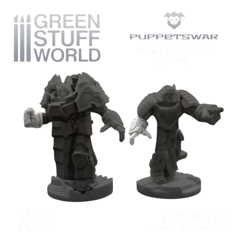 Green Stuff World for Models & Miniatures Power Gloves - Right S300