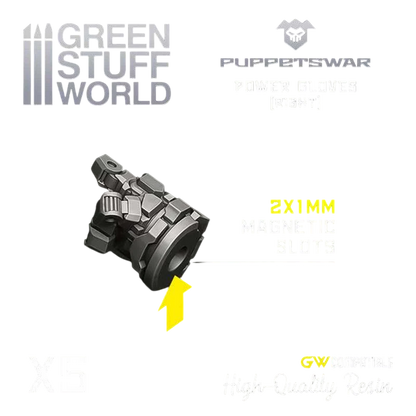 Green Stuff World for Models & Miniatures Power Gloves - Right S300