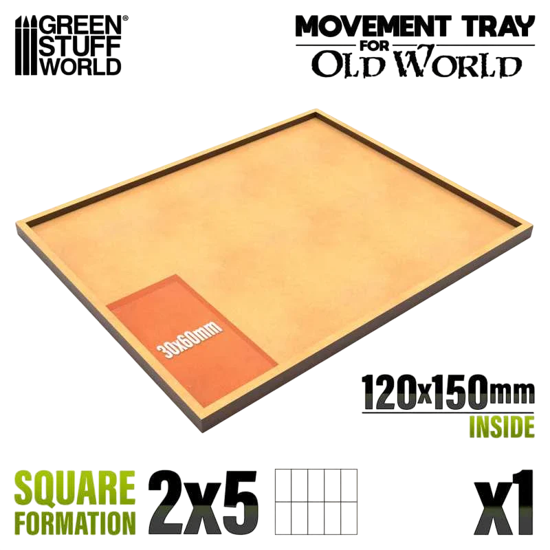 Green Stuff World for Models & Miniatures Rectangular MDF Movement Trays 120x150mm 12763