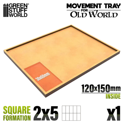 Green Stuff World for Models & Miniatures Rectangular MDF Movement Trays 120x150mm 12763