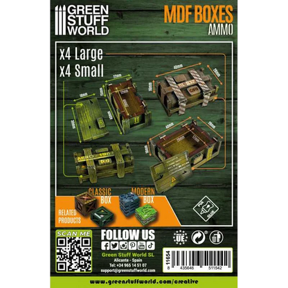 Green Stuff World for Models & Miniatures Rectangular Wooden MDF Boxes 11654