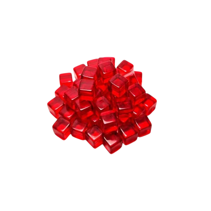 Green Stuff World for Models & Miniatures Red Cube tokens 8mm 3786