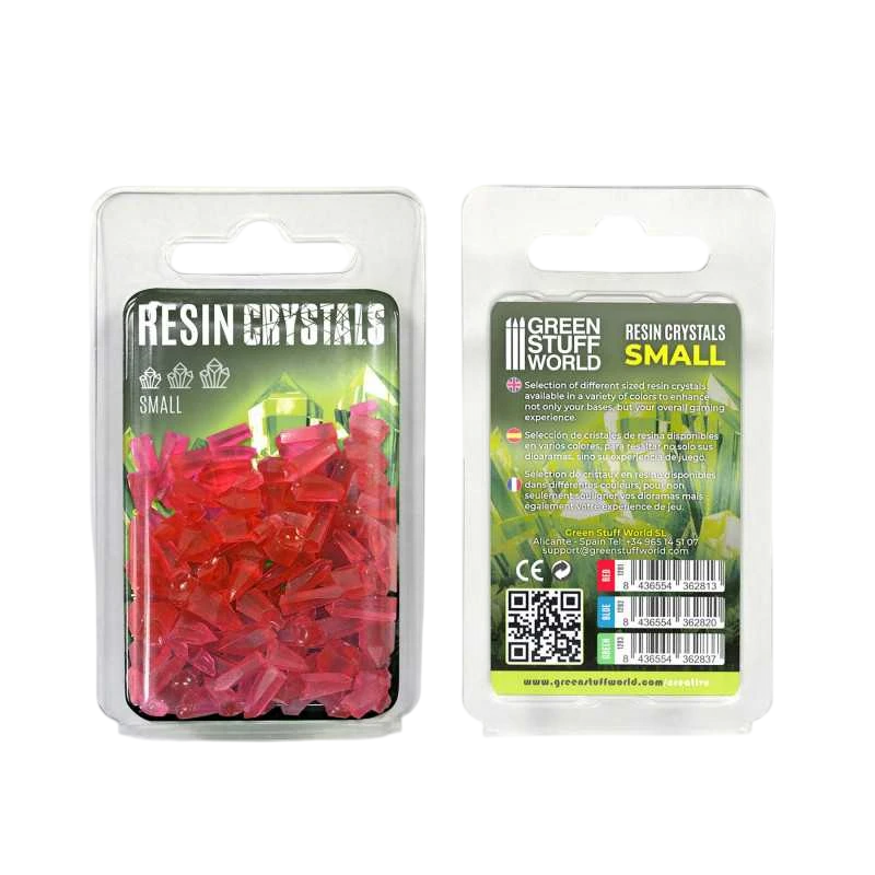 Green Stuff World for Models & Miniatures Red Resin Crystals - Small 1280