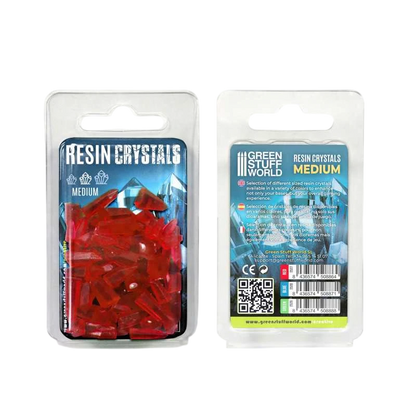Green Stuff World for Models & Miniatures Red Resin Crystals – Medium 2527