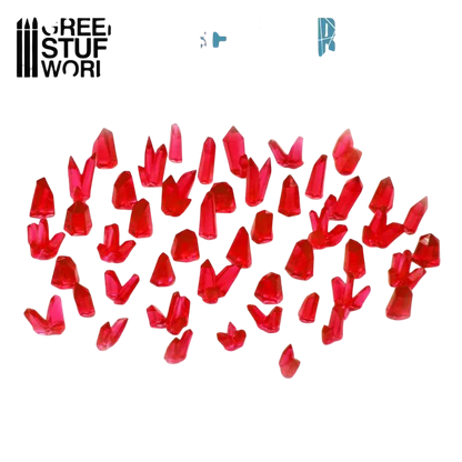 Green Stuff World for Models & Miniatures Red Resin Crystals – Medium 2527