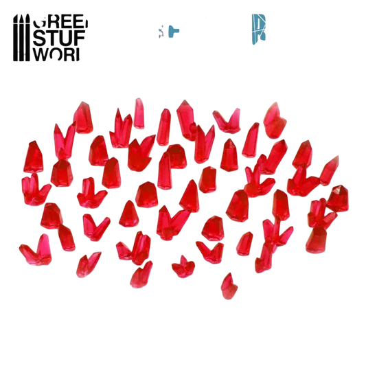 Green Stuff World for Models & Miniatures Red Resin Crystals – Medium 2527