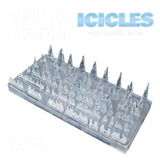 Green Stuff World for Models & Miniatures Resin Stalactites and Icicles 2047