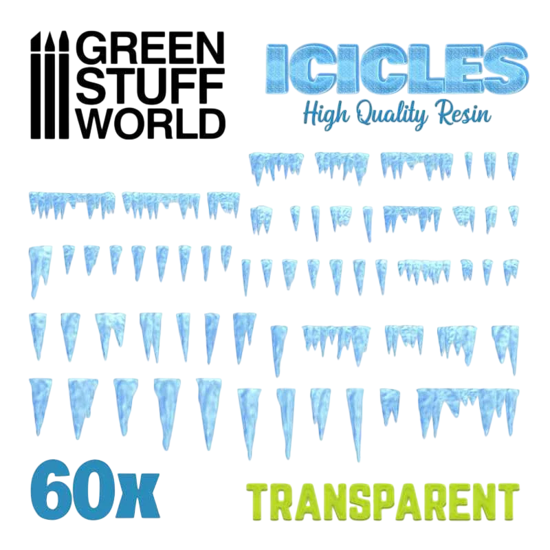 Green Stuff World for Models & Miniatures Resin Stalactites and Icicles 2047