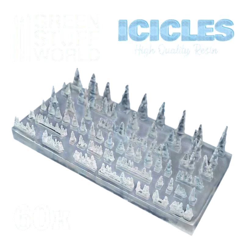 Green Stuff World for Models & Miniatures Resin Stalactites and Icicles 2047