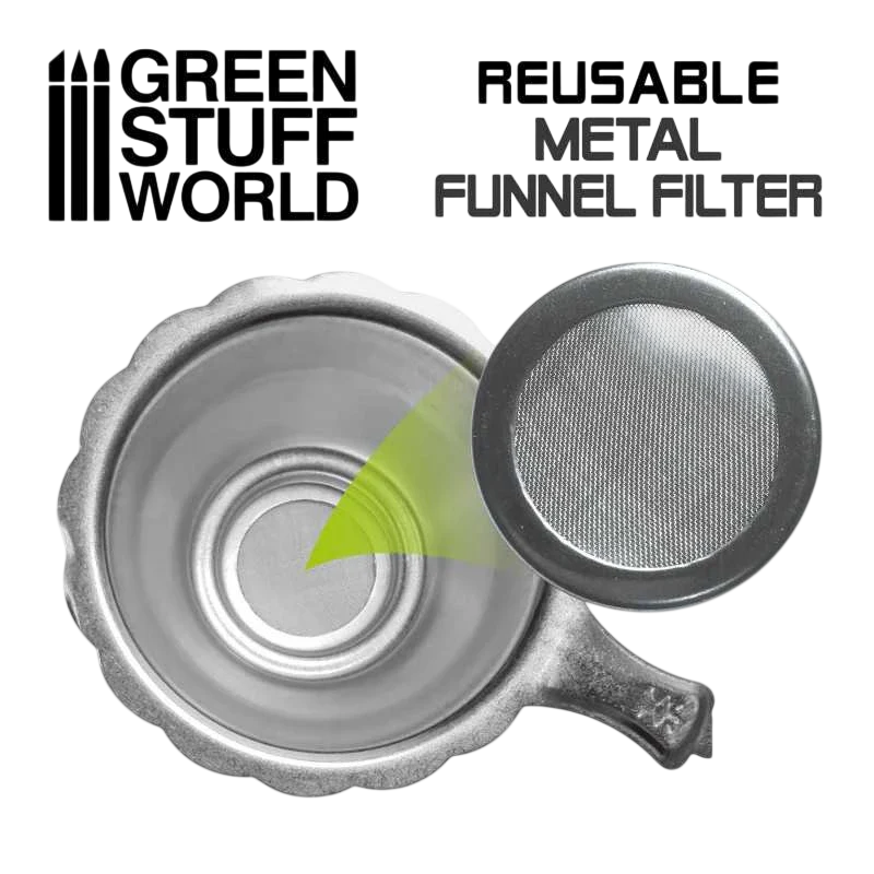 Green Stuff World for Models & Miniatures Reusable Metal Resin Filter 3098