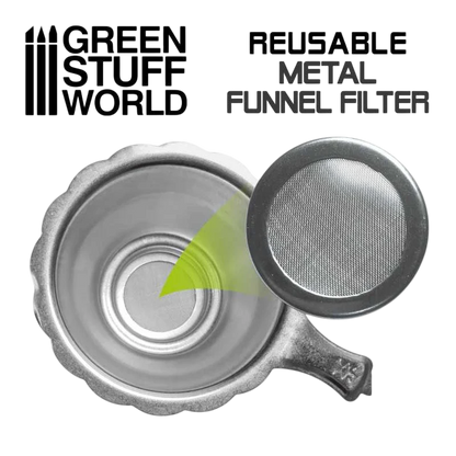 Green Stuff World for Models & Miniatures Reusable Metal Resin Filter 3098