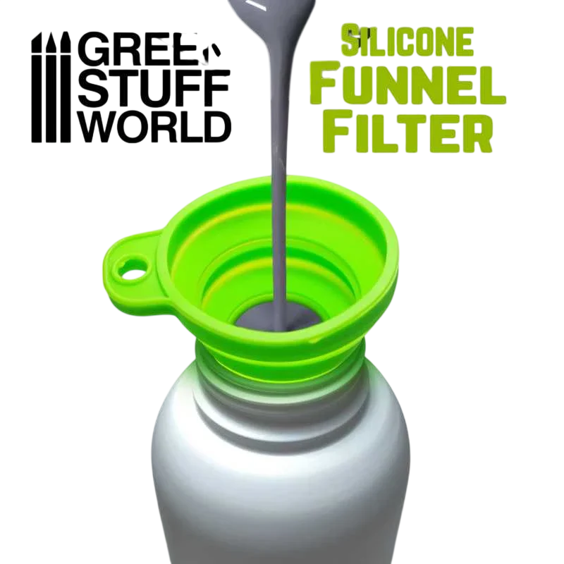 Green Stuff World for Models & Miniatures Silicone Funnel For 3D Printer Resin 3099