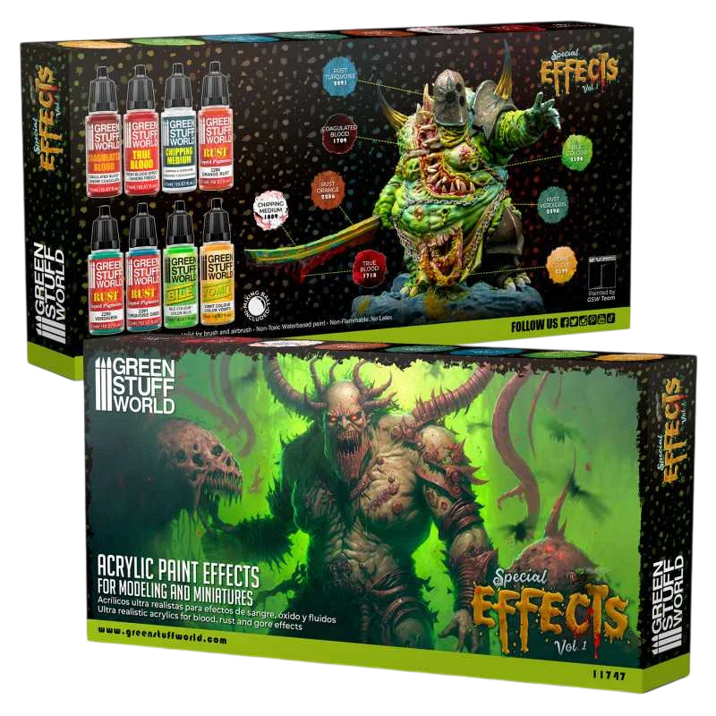 Green Stuff World for Models & Miniatures Special Effects Vol. 1 Paint Set 11747