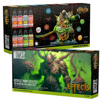 Green Stuff World for Models & Miniatures Special Effects Vol. 1 Paint Set 11747
