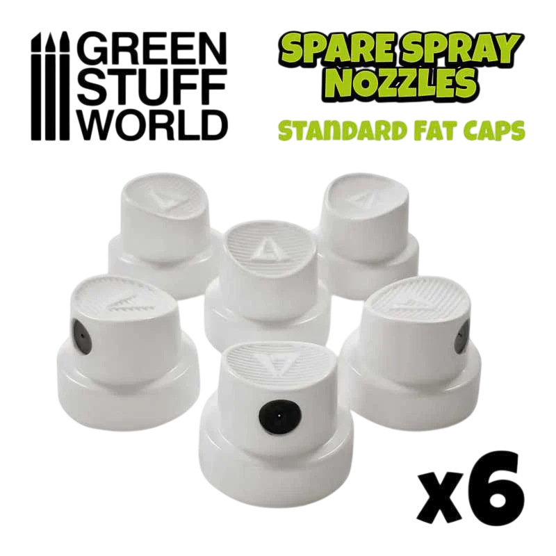 Green Stuff World for Models & Miniatures Standard Fat Spray Caps 10874