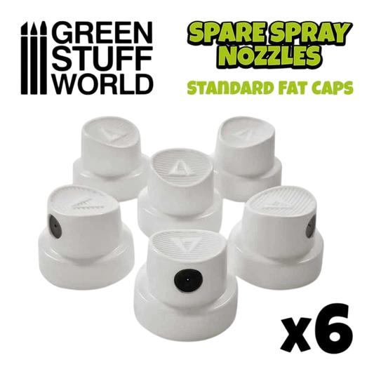 Green Stuff World for Models & Miniatures Standard Fat Spray Caps 10874