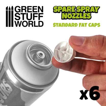 Green Stuff World for Models & Miniatures Standard Fat Spray Caps 10874