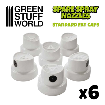 Green Stuff World for Models & Miniatures Standard Fat Spray Caps 10874
