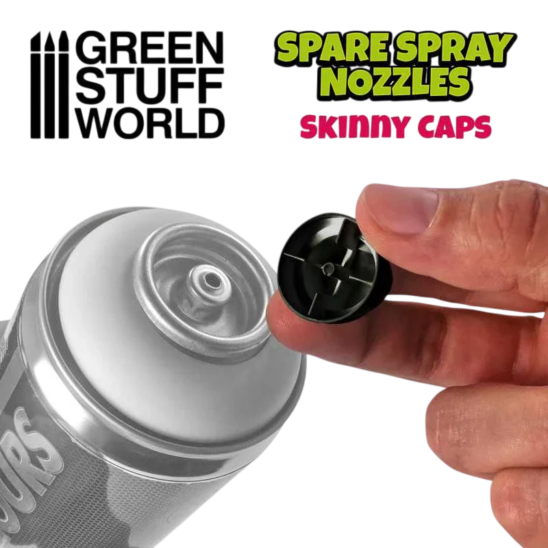 Green Stuff World for Models & Miniatures Standard Skinny Spray Caps 10873