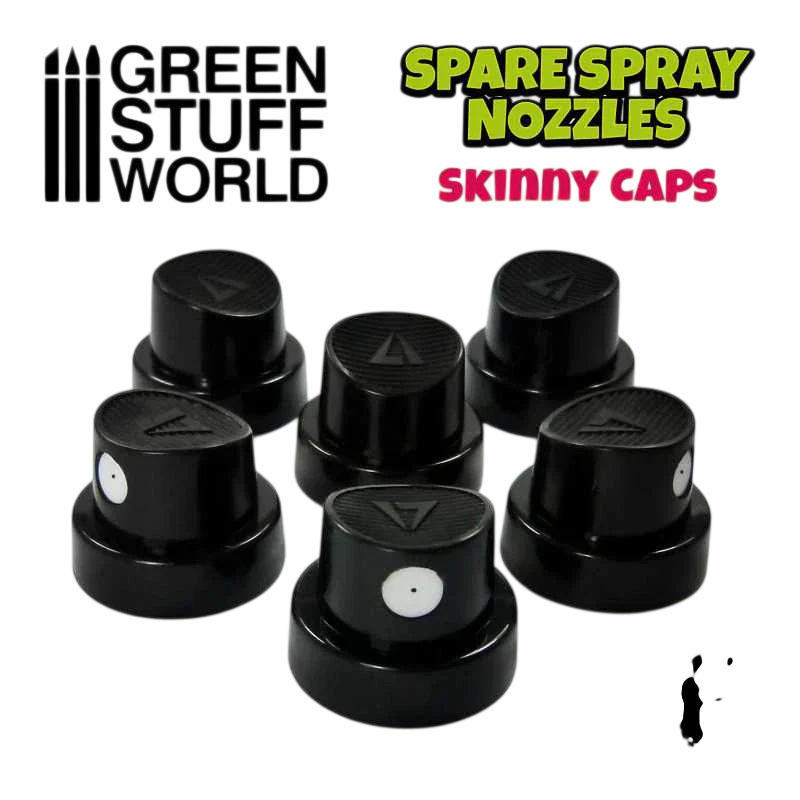 Green Stuff World for Models & Miniatures Standard Skinny Spray Caps 10873