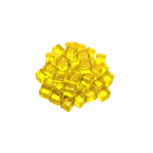 Green Stuff World for Models & Miniatures Yellow Cube tokens 8mm 3787